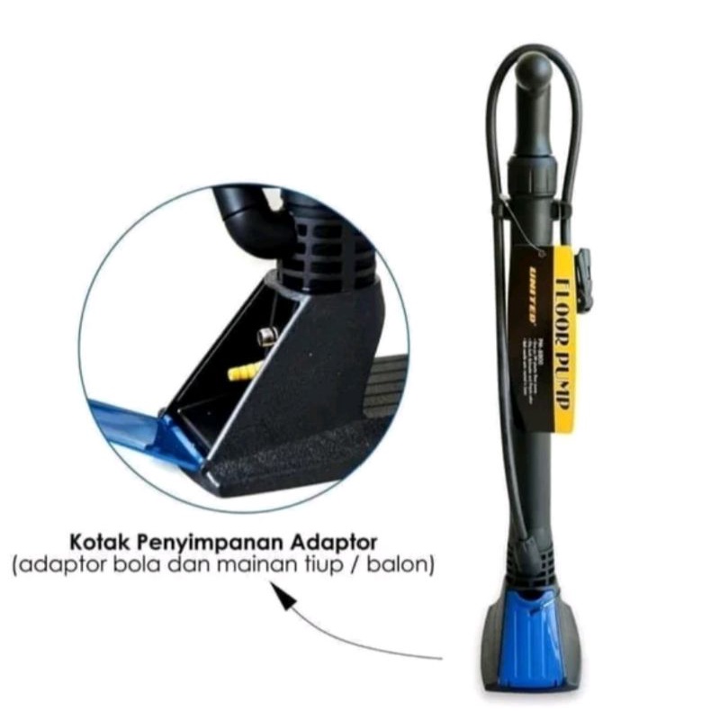 Pompa Sepeda - Motor United PM-8800 Floor Pump Lantai