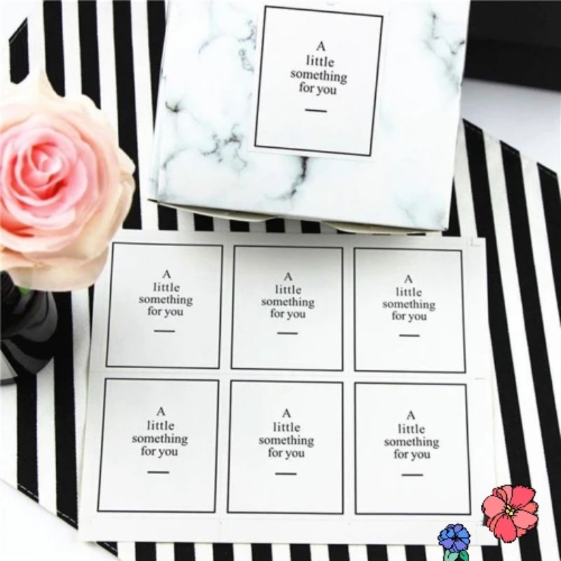 

Sticker A Little Something for You Cake Packaging Sealing Stiker Label