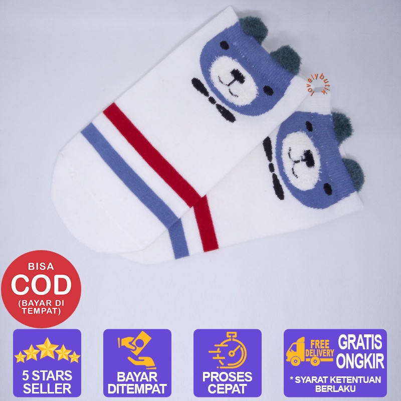 Kaos Kaki Wanita / Kaos Kaki motif / Bear Kaos Kaki Pendek  / Kaos Kaki Pendek / Kaos Kaki Wanita Motif / Kaos Kaki Semata Kaki / Kaos Kaki Wanita Korea