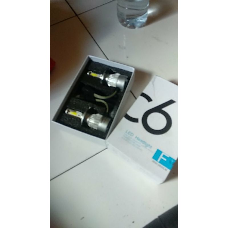 Lampu Led C6 H4 mobil sepasang
