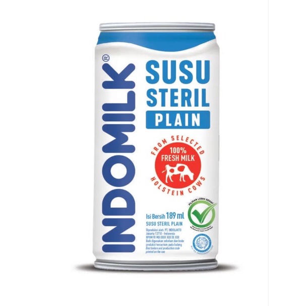 

Susu Steril Indomilk 189 ml plain / honey