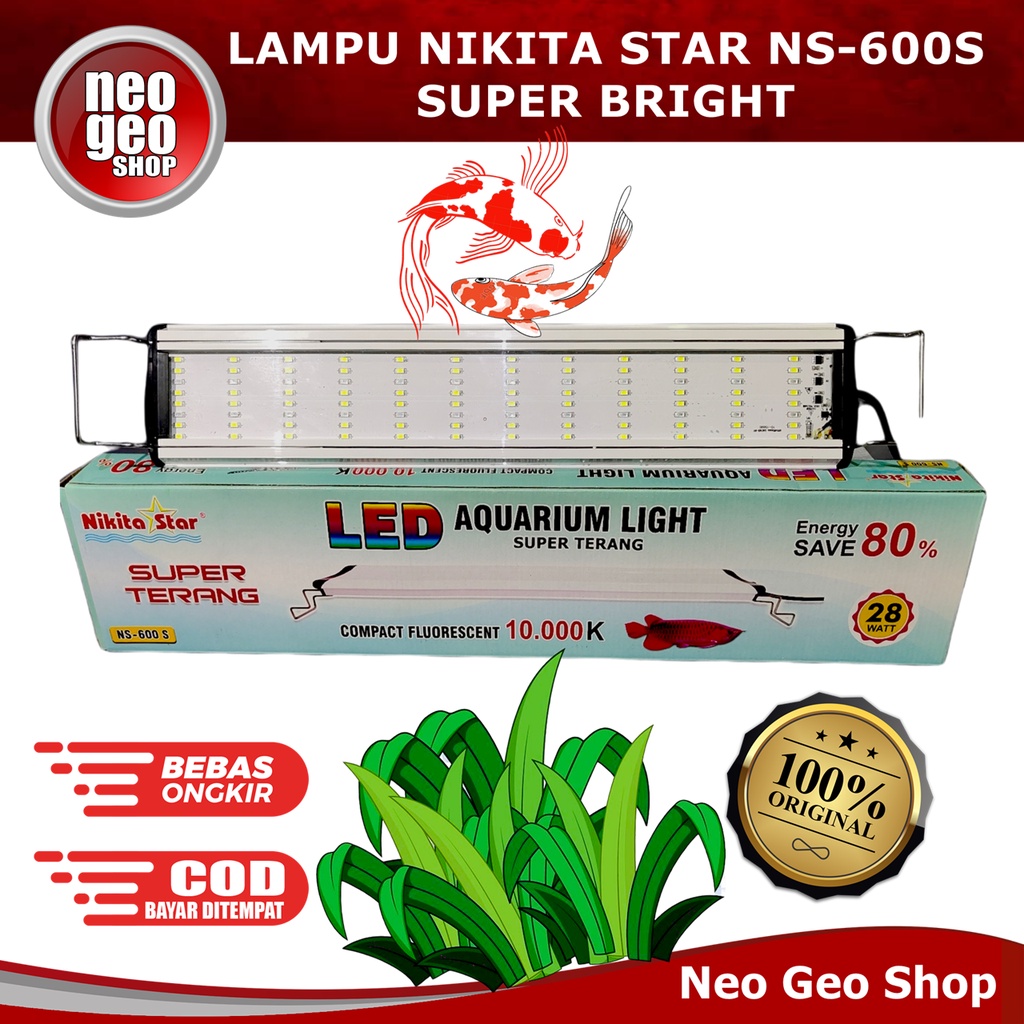 Nikita Star NS600S NS 600S 600 S Lampu LED Aquarium Aquascape