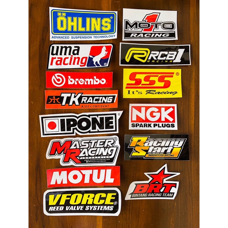 stiker satu set racing