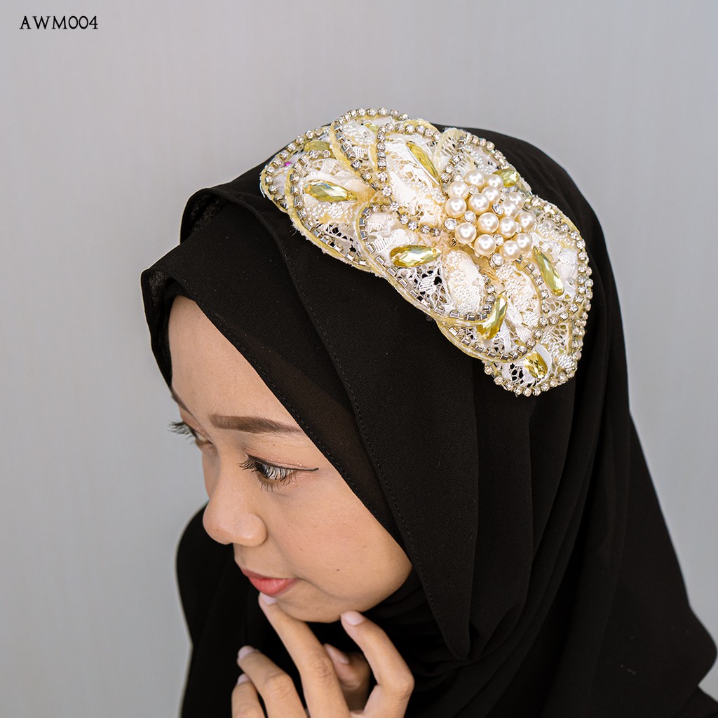 [TOKO TERPERCAYA] AKSESORIS HAIRPIECE MODERN FASHION WEDDING PESTA AWM004