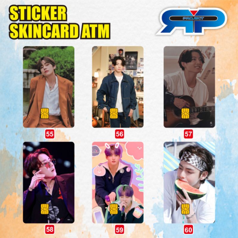 

Sticker skin card pelindung kartu ATM, Flazz & E-money