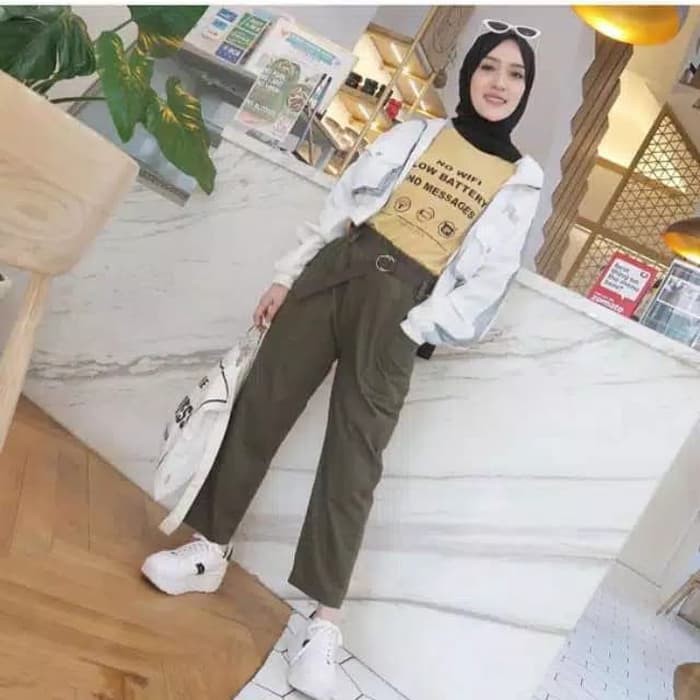 Pocket strady pants / baggy pants stradivarius / tumblr pants wanita