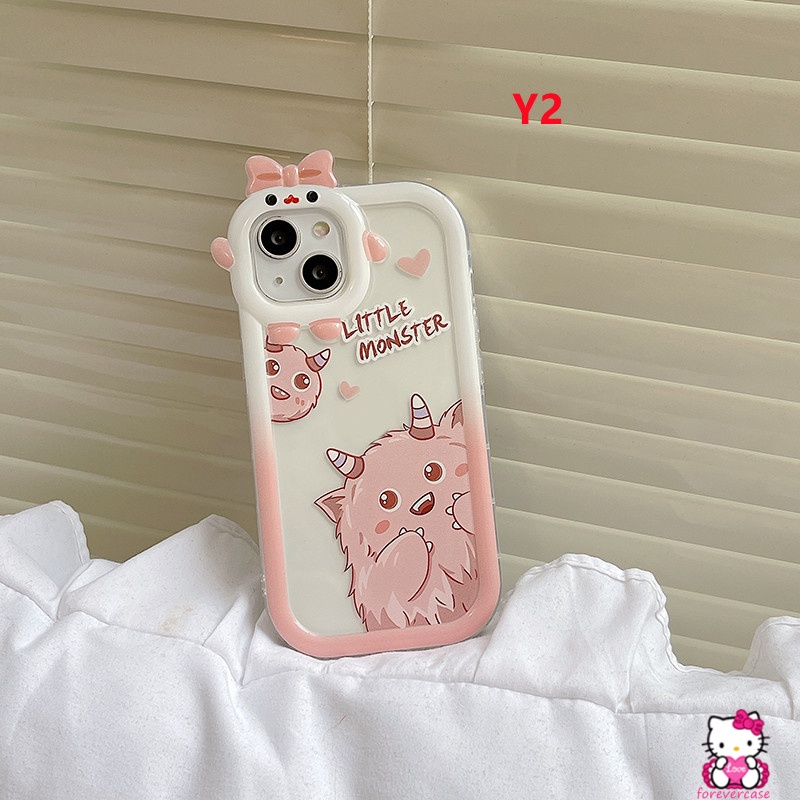 Soft Case Desain Kartun Monster Dinosaurus 3D Untuk IPhone 6 6S 7 8 Plus XR 13 11 12 Pro MaxX XS MAX SE 2020