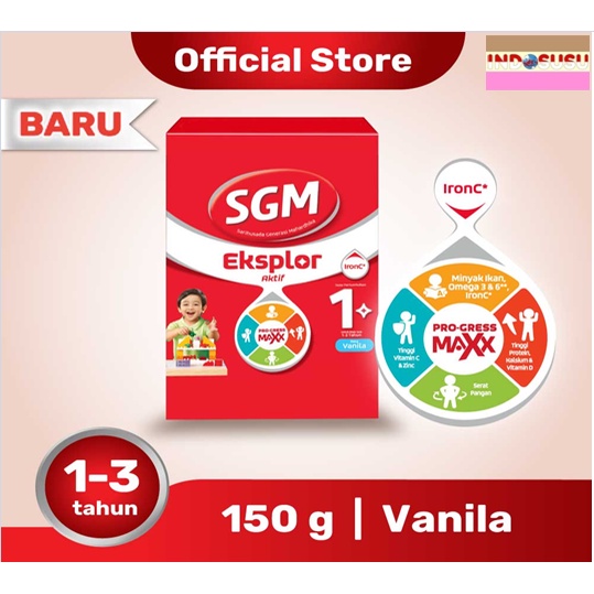 

SGM Eksplor 1 Plus Susu Pertumbuhan (1-3 Thn) Madu/Vanilla 150gr - Vanila