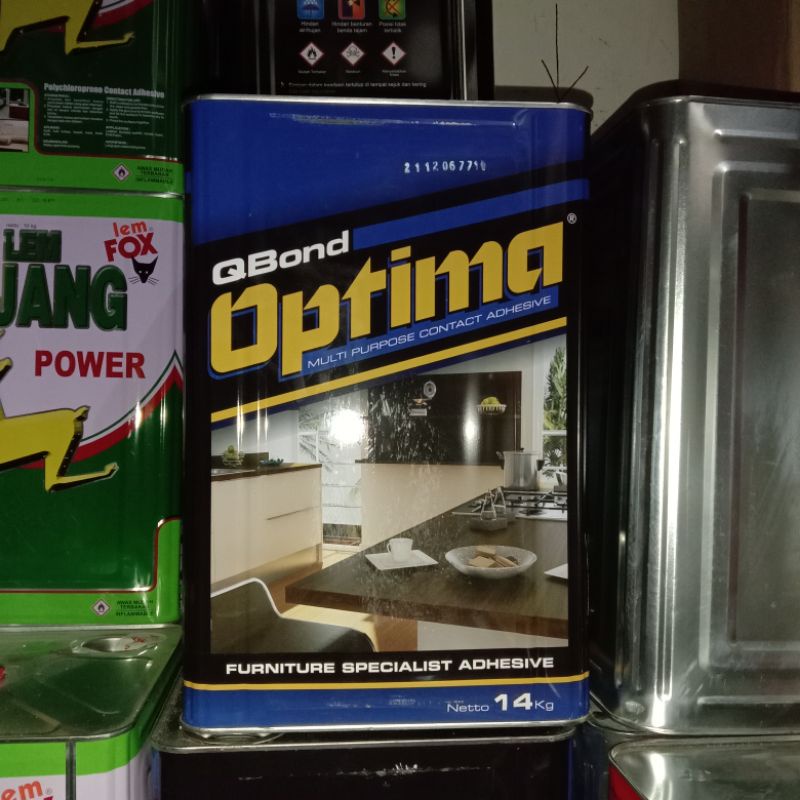 Lem Kuning 14kg Lem QBond Optima Blek