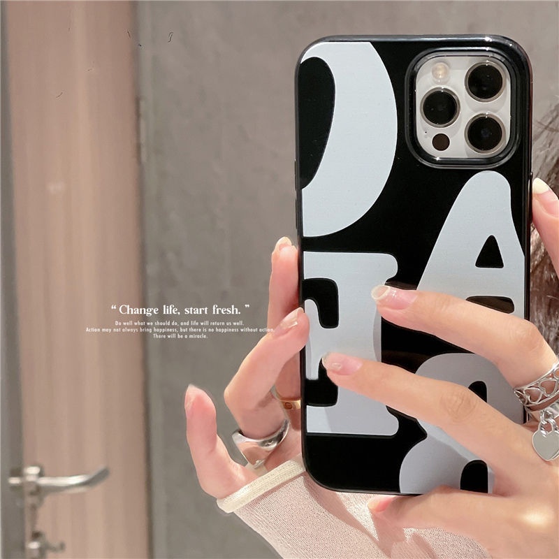 Case Pelindung Bahan Silikon Motif Tulisan Untuk Iphone 7 / 8 Se 2020 7 + 8 PLUS 11 12 13 PRO MAX