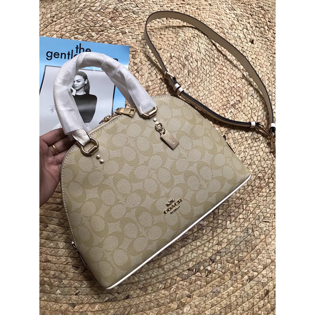 （Shopee Live）2558-13 2558 coach women Medium Shell Bag Shoulder Bag hand bag bkb