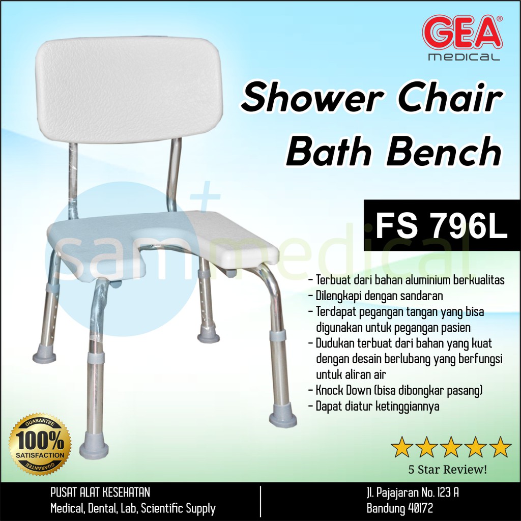 Gea Shower Chair Bath Bench Sandaran Punggung Fs 796l Shopee Gea Shower Chair Bath Bench Sandaran Punggung Fs 796l Shopee
