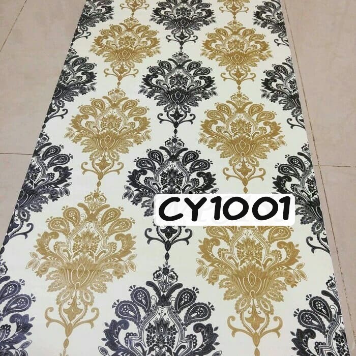 Wallpaper dinding 3d motif elegant / Wallpaper dinding kamar tidur anak wallstiker Motif Batik Cy1004 45cm x 9m