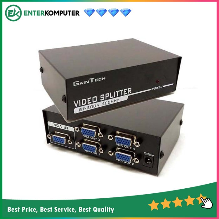 VGA Splitter 1-4 - Gaintech