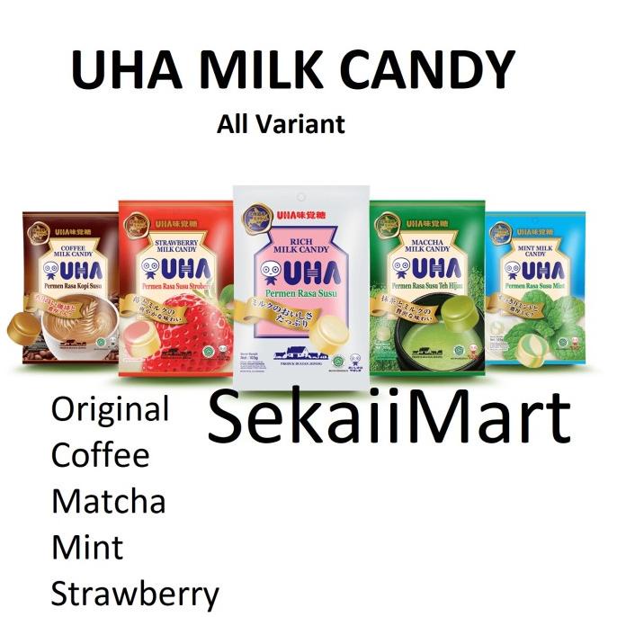 

Big Sale UHA Milk Candy All Variant Pack Kantong 100g - Permen Susu Aneka Rasa Big Sale