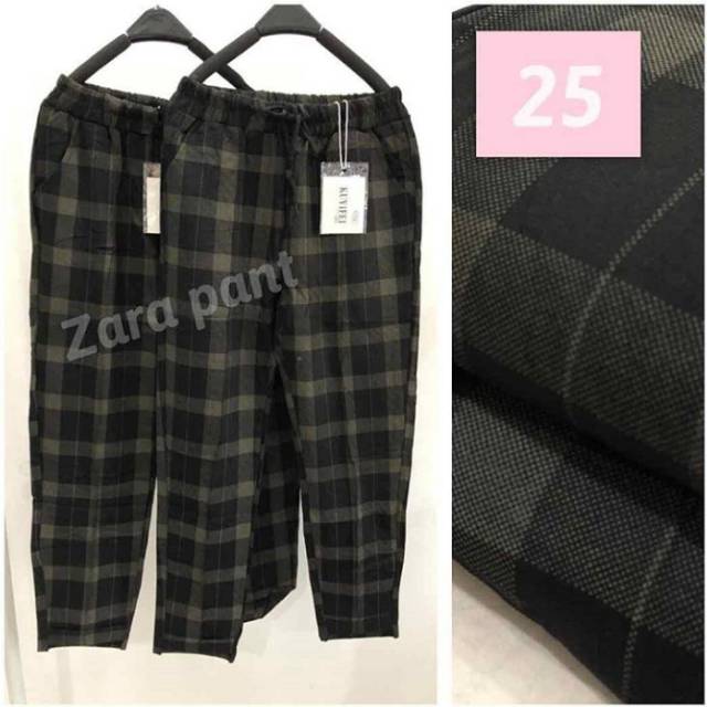 Zara pants kotak kuyifei