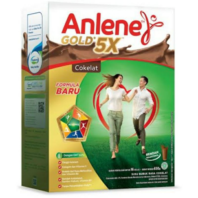 

Anlene Gold 5x 600g Vanila / Cokelat Susu Lansia