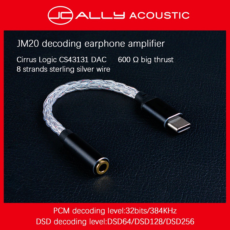 JCally JM20 DAC CS43131 Type C to 3,5mm Ibasso DAC Chipset