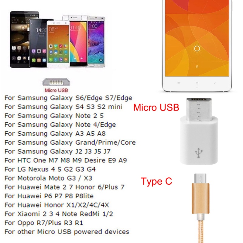 Btsg 1PC Adaptor Mini USB C Female to USB Male Tipe C Ke Micro USB Converter Untuk Laptop, Power Bank, Charger