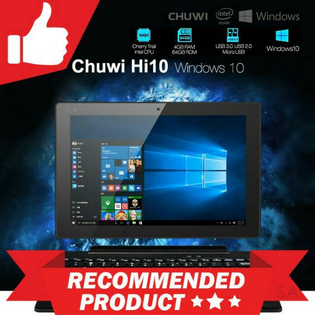 TABLET PC CHUWI Hi10 PRO 4GB 64GB WINDOWS 10 10,1"INCH