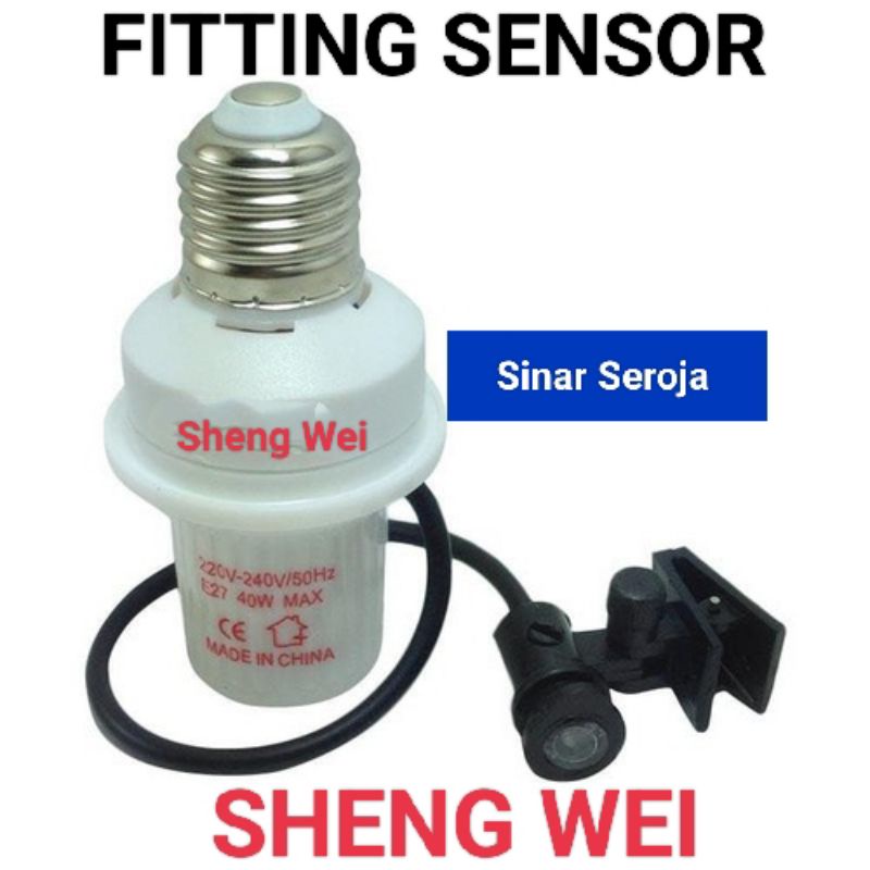 Fitting Sensor Cahaya Sheng Wei / Fitting Lampu Sensor Winglock WL - 212