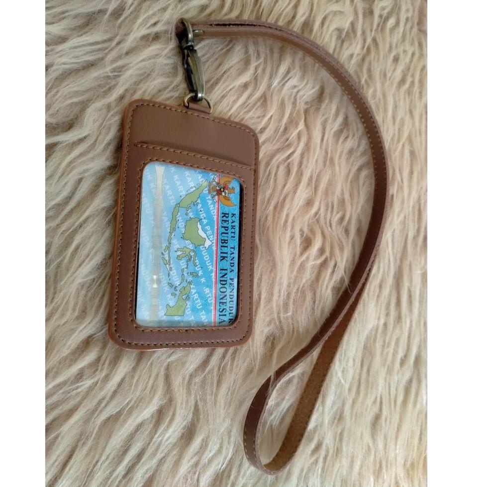 

(L5Z5) ☆ Id Card Kulit Name Tag Kulit Card Holder Termurah //Trend@lagi