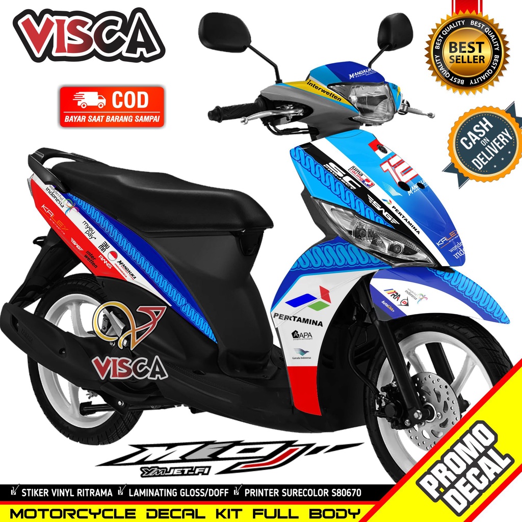 Decal Mio J Full Body Stiker Mio J Variasi Full Body Striping Mio J Variasi Keren Decal Hologram Mio