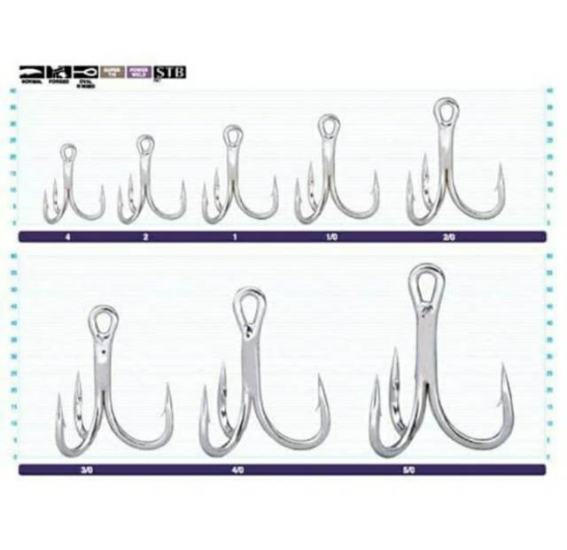 Treble Hook OWNER &quot;ST-66 TN (4X STRONG)&quot; #1, #2, #4