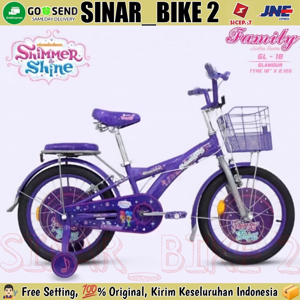 Sepeda Anak Perempuan Mini CTB FAMILY GLAMOUR 12 16 18 &amp; 20 Inch