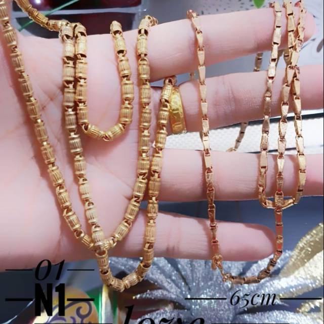 Xuping perhiasan kalung lapisbemas 24k 0511