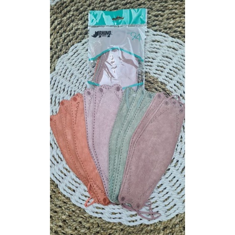 MASKER KF 94 4PLY MIX WARNA (10PCS)/MASKER KF 94 HITAM PUTIH/MASK MOUSON WARNA KF 94 KOREA