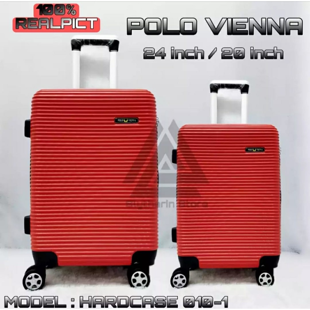 promo koper set ukuran 20inch 24inch beli 1 dapat 2 koper polo original polo vienna tidak mudah pecah