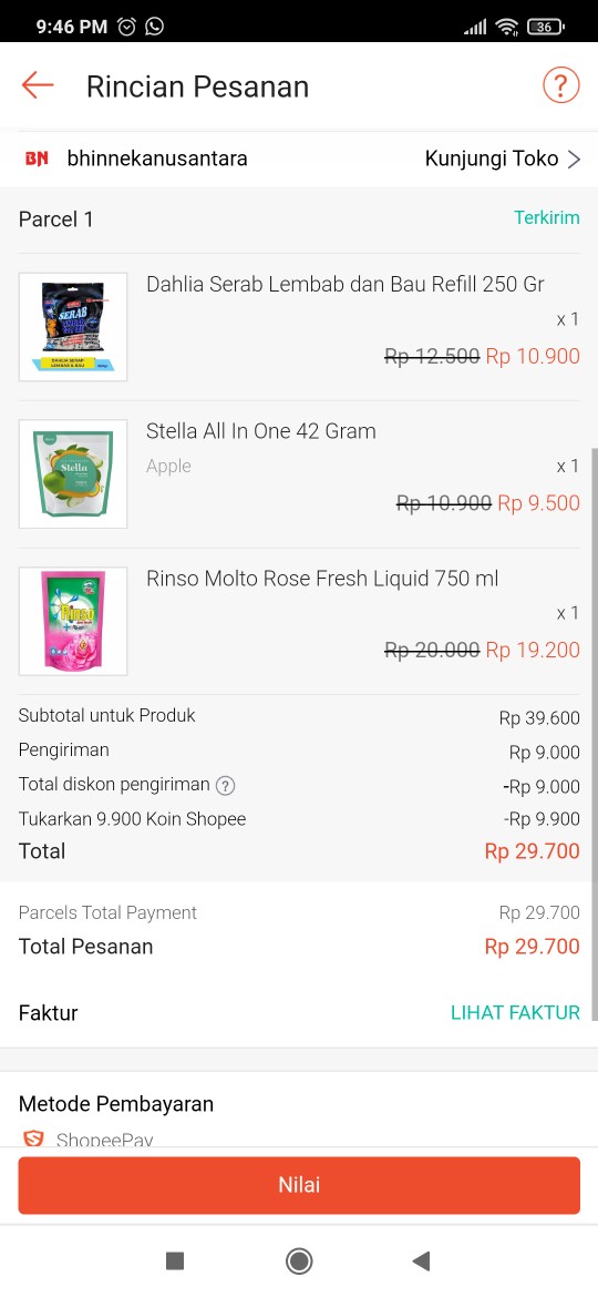 Rinso Molto Rose Fresh Liquid 750 Ml