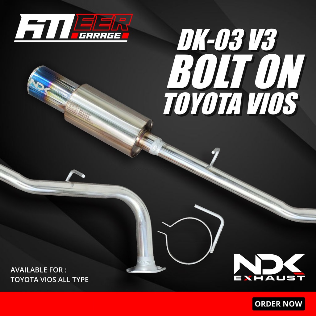 KNALPOT MOBIL NDK EXHAUST MUFLER DK-03 V3 BOLTON TOYOTA VIOS