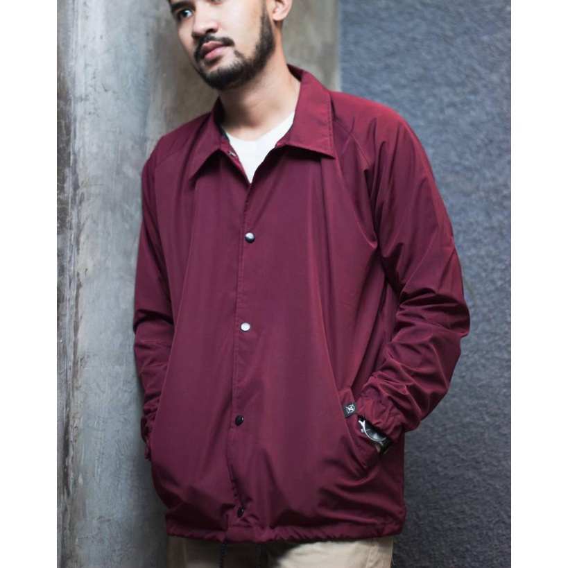 YOUTH CULTURE Coach Jacket holyrider BORDIR MAROON II Jaket Coach model winbacker