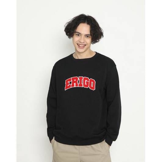 Crewneck Kombinasi Viral Bordir Pria Wanita - Sweater bordir pria wanita