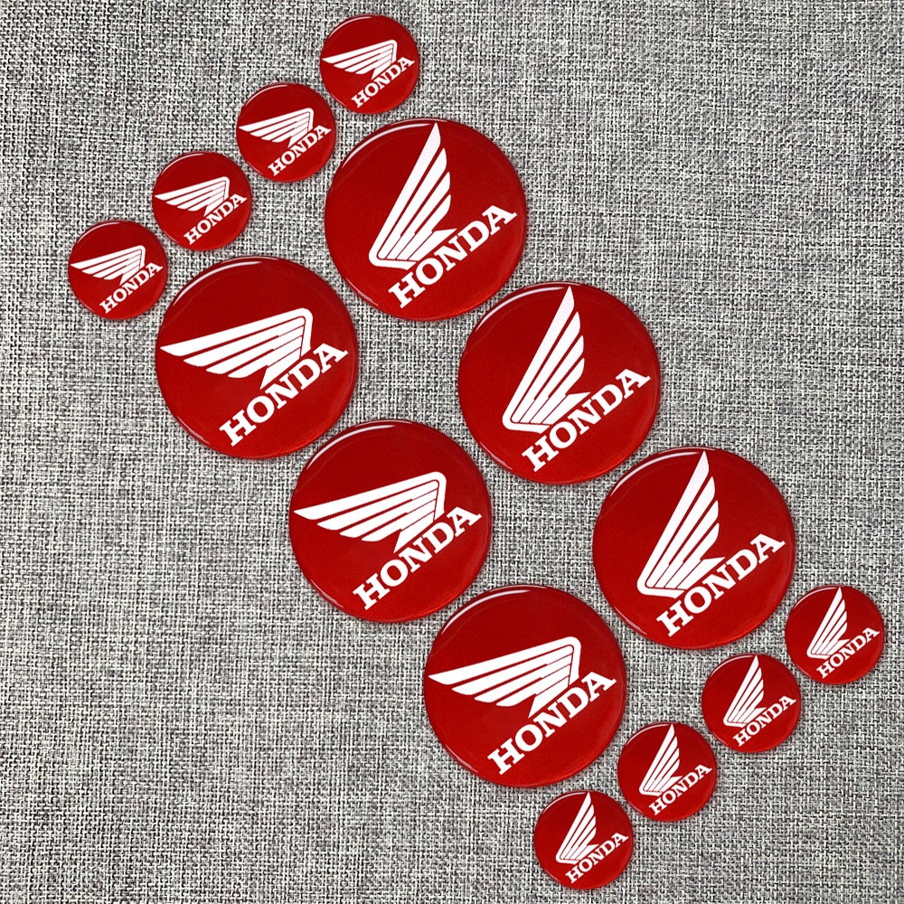 ❤READY STOCK❤ Honda 3D Reflective Logo Decal Epoxy Soft Glue Helmet Decoration Sticker Motorcycle