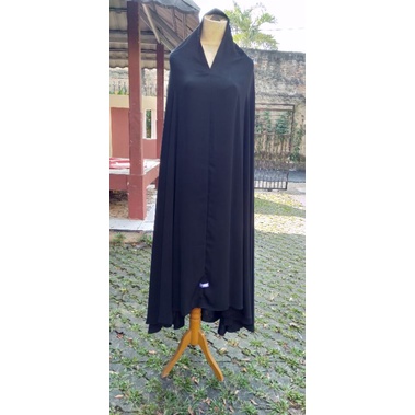 Khimar Premium fursan silk jumbo panjang hitam