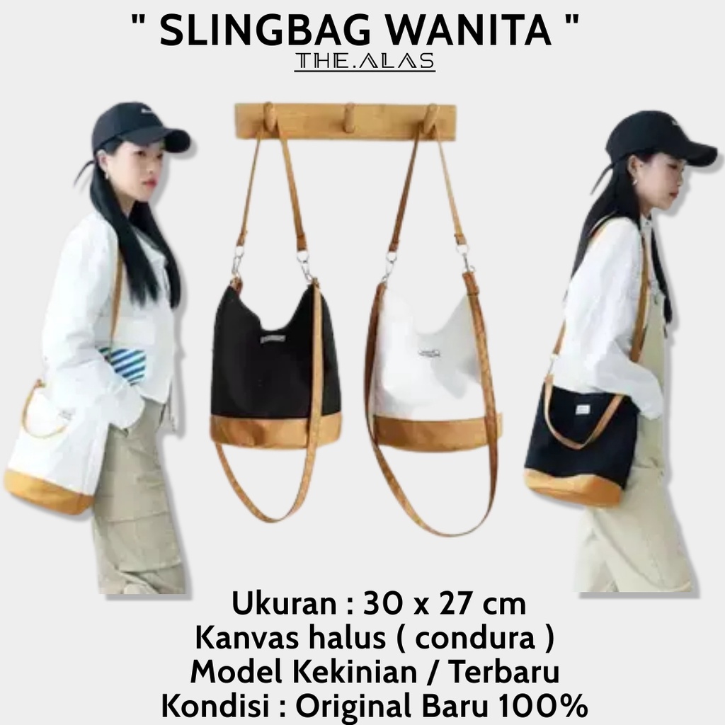 Slingbag Wanita Kekinian / Tas Selempang Cewek Murah / Tas Bahu Samping