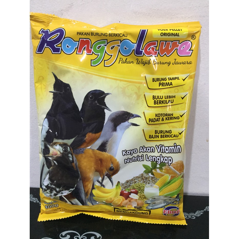 Ronggolawe kuning Pakan Burung