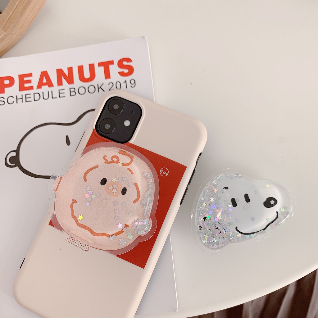 ELFYDO Pop Socket Glitter Karakter 3D  Phone Holder Aksesoris HP Popsocket