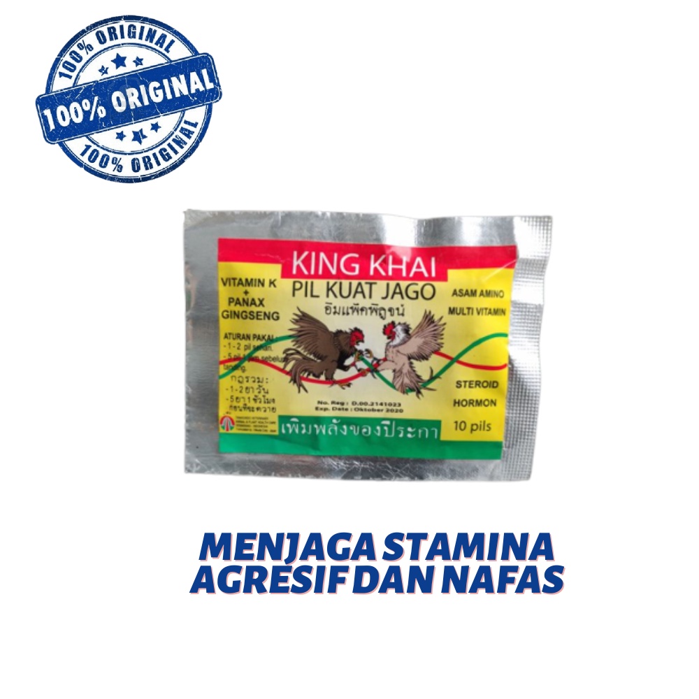 king Khai - stamina dan energi ayam laga