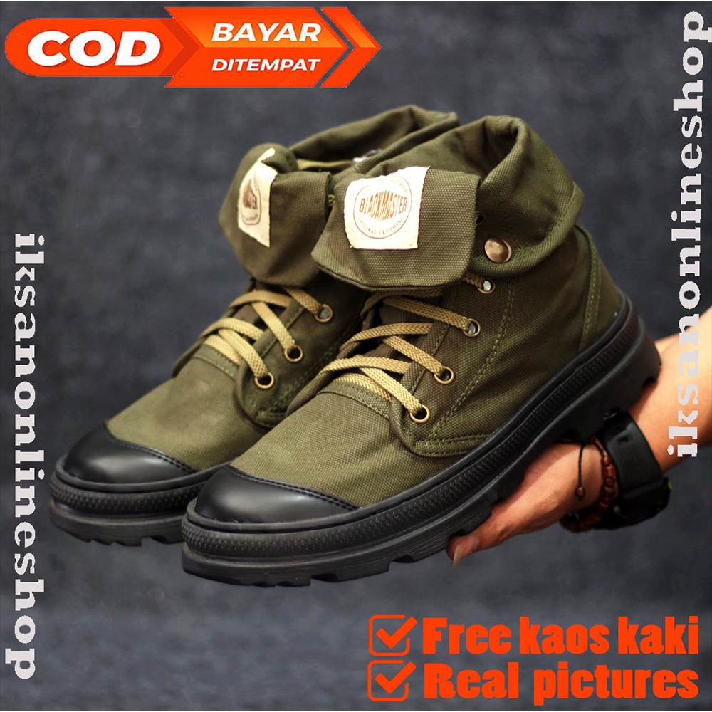 MIKROTECHNO Sepatu Boots Pria Original - Kanvas