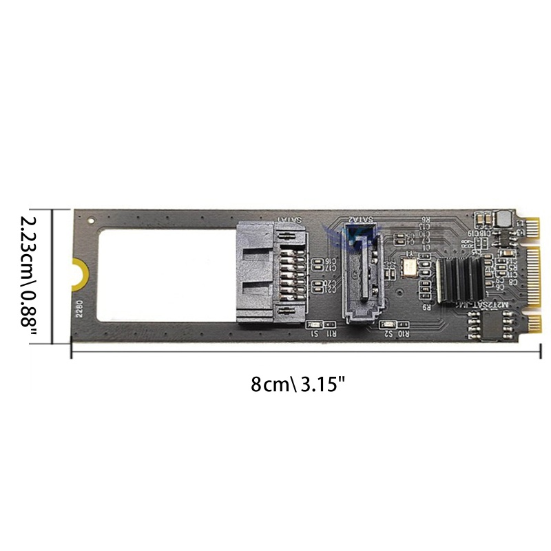 Btsg for M.2 Adapter 2port to NVME Adapter M2 to Sata3.0 PCIe Untuk Kunci for