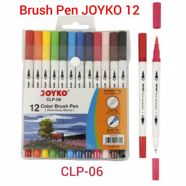 

Brush Pen JOYKO 12 warna / Brush pen 12 color joyko CLP-06