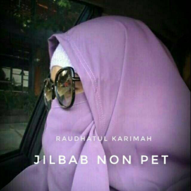 NON PET L - Jilbab Selutut - Jilbab Wolfis - Jilbab Jumbo - Khimar syari