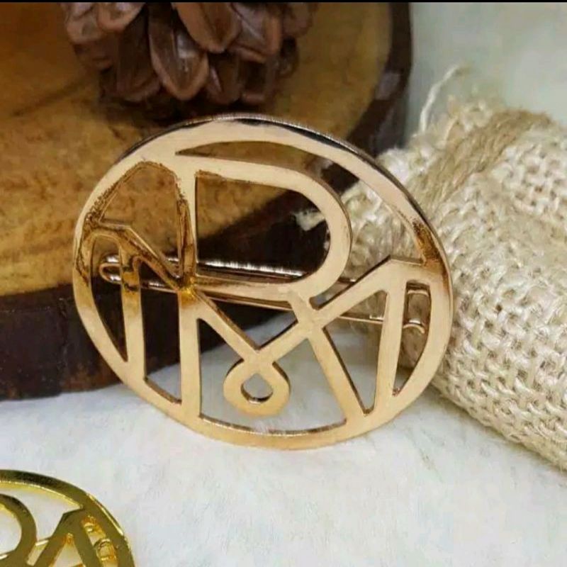 broos/brooch pin logo Hijab custom lapis Emas24k