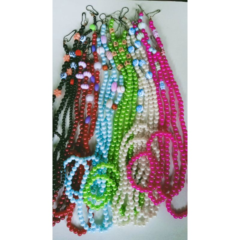 Strap Masker Monte - Gantungan Masker - Gantungan Masker Manik Murah