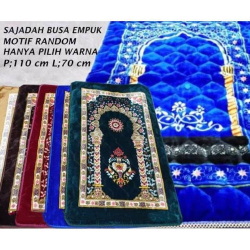 Sajadah Import AL-Jeddah 70x110 cm | Bahan Tebal Empuk &amp; Sangat Lembut | Anti Slip