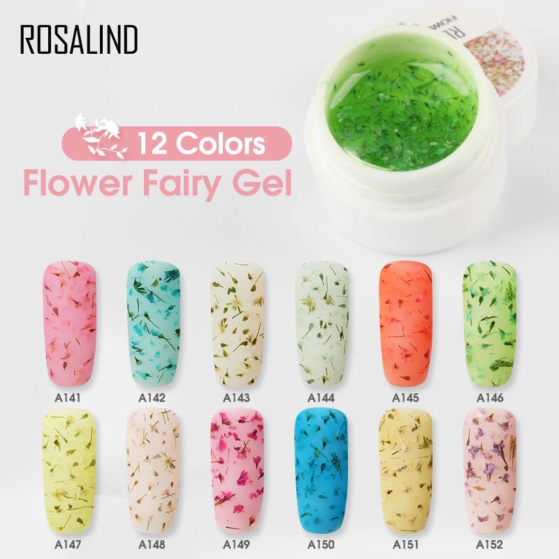 ~AB~ ROSALIND Flower Fairy Gel Nail Polish UV LED Nail Art / Kutek / Cat Kuku